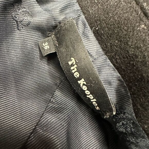 The Kooples Short Black Wool Coat sz S - Picture 13 of 16